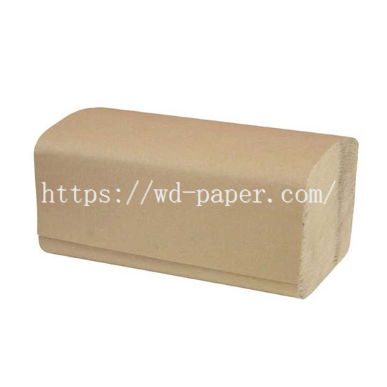 brown multifold paper towels